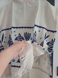 Children Turkish Cotton Muslin Fabric Poncho Hooded Patterned Quick Drying Water-Absorbent Washable High Quality <b>Beach</b> Pool Spa - Product Image 3