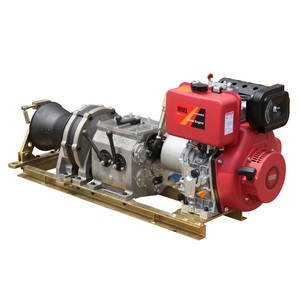 12 Volt 5 Ton Forest Powered Capstan Cable Pulling Winches with Shaft Drive for Power Construction - Product Image 1