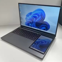 Portátil de Pantalla Doble de 15.6 Pulgadas, Intel N100, Ordenador Portátil de 16 GB, Notebook para Estudiantes Escolares, Personalizado OEM, Pantalla Táctil, Portátil Educativo