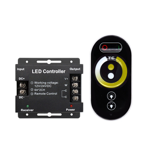 Controlador Remoto Táctil RF para Tiras LED CCT, DC12-24V 6A 30M Inalámbrico 433MHz, Garantía de 3 Años, 3 Canales, Carga Máxima de 432W, PWM - Product Image 1