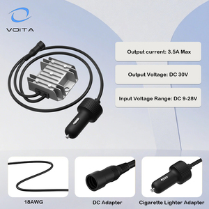 Soporte Para antena starlink ชุด V4 <span class=keywords><strong>Kano</strong></span> 3A 12V ถึง30V พร้อมตัวแปลง starlink 1.5 M ที่จุดซิการ์และปลั๊กตัวเมีย - Product Image 3