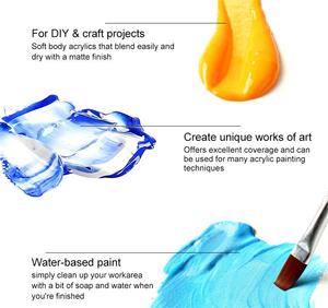 <span class=keywords><strong>2025</strong></span> nóng bán mỹ nghệ thuật Nguồn cung cấp đóng hộp 60ml 32 màu sắc tự làm không độc hại Acrylic sơn thiết lập cho bức tranh - Product Image 3