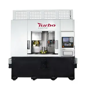 Torno CNC de peça para processamento de metal, 15kw, 400 mm de comprimento máximo para trabalho médio, GV400