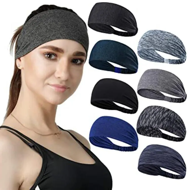 Shuntaixin Custom Unisex Logo Wick Headband Football Yoga Woman Athletic Hair Band Set Fitness Elastic Fabric Sport Hairband