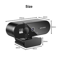 Caméra Web pour ordinateur portable 4K 30fps avec micro, capteur d'image professionnel, caméra intelligente compatible avec les cours en ligne