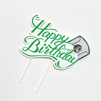 Fußball Cup Cake Toppers Dekoration für Fußball Party Dekoration Baby Shower Kuchen Dekoration