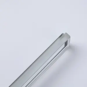 Fabricant de verre trempé led longue forme rectangulaire avec sérigraphie pour éclairage mur extérieur Led