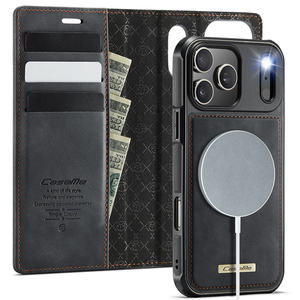 Custodia Premium Antifurto in Pelle con Porta Carte a Scomparsa per <span class=keywords><strong>iPhone</strong></span> 17 16 <span class=keywords><strong>13</strong></span> 12 14 15 11 Pro Max, <span class=keywords><strong>Cover</strong></span> 2in1 Staccabile con <span class=keywords><strong>Portafoglio</strong></span> - Product Image 2