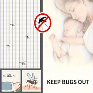 Imanes duraderos modernos para puerta, precio al por mayor de fábrica, cortina de malla magnética, insecto, mosquito, poliéster, estilo diseñado moderno - Product Image 6