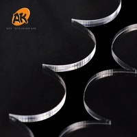 AK 2 pièces/ensemble de disques à gâteau en acrylique de forme carrée, bord de gâteau, grattoir à crème lisse, outils de décoration de mariage