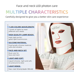 Máscara Facial <span class=keywords><strong>LED</strong></span> para el Cuidado de la Piel, Equipo de Belleza Facial, Terapia de Luz Roja, Cuidado Personal de la Salud de la Piel, Más Vendida - Product Image 3