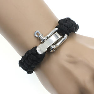 <span class=keywords><strong>Bracelet</strong></span> Paracord <span class=keywords><strong>de</strong></span> <span class=keywords><strong>survie</strong></span> avec manille réglable en alliage aventure réglable tressée <span class=keywords><strong>militaire</strong></span> - Product Image 5