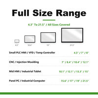 Écran tactile capacitif G+G PCAP de 4,3'', 7'' et 8,4'' pour solutions industrielles, compatible avec les températures larges, pour PLC, HMI et machines CNC