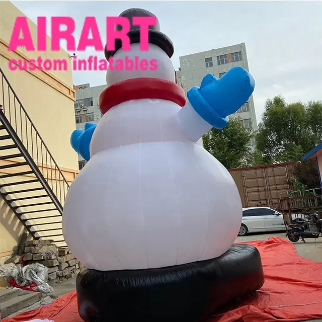 Grande décoration extérieure gonflable de bonhomme de neige de Noël ballon