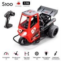 Moto RC à trois roues haute vitesse DODO avec groupe lumineux, groupe audio, échappement fumigène avec effet de feu, et fonction de klaxon.
