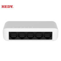 Saklar Ethernet 5-Port 10/100/1000Mbps, dengan indikator LED RJ45 1G mendukung saklar jaringan flip Port otomatis