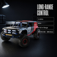 Véhicule RC tout-terrain MJX H8P (DC) à l'échelle 1:8, modèle de simulation avec moteur brushless et transmission intégrale, prêt à rouler (RTR)