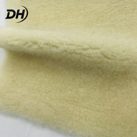 Tissu en peluche bouclé doux et agréable pour la peau, personnalisable en gros, pour chaussures, vêtements, couvertures, tissu en peluche Teddy