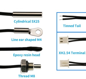 Điện tử thông minh 10K 20K 50k 100k <span class=keywords><strong>NTC</strong></span> cảm biến nhiệt độ với vỏ thép không gỉ cho ô tô năng lượng mới - Product Image 3