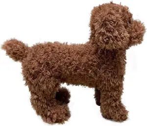 2024 réaliste caniche chien jouet Reallife chien de compagnie mignon petit chien pas cher personnalisé en peluche Animal jouet