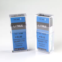 Papier de test Litmus bleu et rouge avec 100 bandelettes