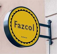 Boîte Lumineuse LED 3D Personnalisée pour Logo, Enseigne Suspendue Extérieure d'Entreprise sur Mesure avec Cadre en Aluminium