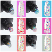 Kit Professionnel d'Extension d'Ongles 15ml Complet en Gel UV Poly Manucure Lampe LED Polygels Semi-Permanents pour Extension d'Ongles en Gel UV