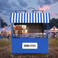 Mini chariot pliant camion de nourriture Mobile pour les fêtes fast foods hotdogs bonbons chips crèmes glacées chariot à crêpes Portable