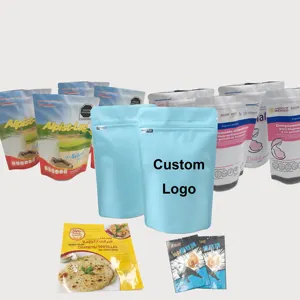 Custom Design Geruchs sichere Standup-Taschen Ziplock Mylar Plastic Food Cookies Verpackungs beutel