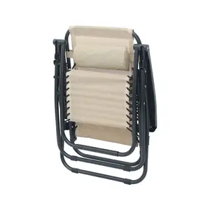 야외 가구용 접이식 의자 및 싱글 침대 일반 사용 접이식 해변 의자 손잡이 긴 의자