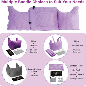 Mastectomie oreiller sieste oreiller voiture <span class=keywords><strong>ceinture</strong></span> de sécurité avec doux et moelleux plusieurs couleurs chirurgie récupération oreiller pour femmes hommes - Product Image 6