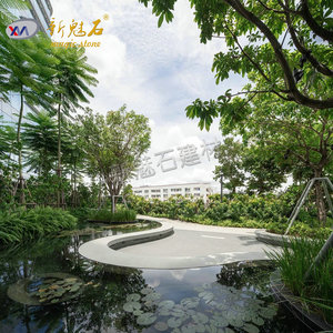 Nuevo Banco Curvo de Fibra de Vidrio Magic Stone para Árboles, Asiento de Hormigón Prefabricado GRC para Parques al Aire Libre, Diseño Personalizado para Jardín y Paisajismo - Product Image 2