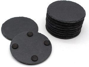 Posavasos <span class=keywords><strong>de</strong></span> piedra Circular <span class=keywords><strong>de</strong></span> <span class=keywords><strong>venta</strong></span> directa <span class=keywords><strong>de</strong></span> fábrica, posavasos <span class=keywords><strong>de</strong></span> pizarra con aislamiento <span class=keywords><strong>de</strong></span> borde Natural para alfombrillas, posavasos <span class=keywords><strong>de</strong></span> pizarra con grabado láser - Product Image 2