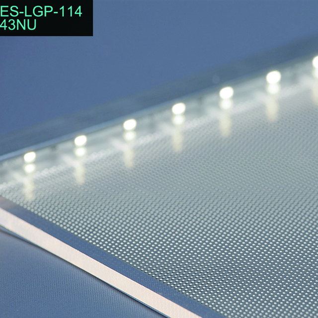 ES-LGP-114 Plastic Sheet LGP Light Guide Plate Light Diffusing for 43NU