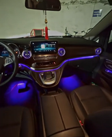 Kit d'éclairage d'ambiance LED 64 couleurs W447 pour Mercedes Benz Classe V V260 Vito, bande lumineuse intérieure, accessoires de ventilation, kits de mise à niveau