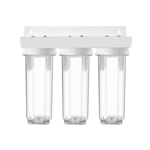 เครื่องกรองน้ำสามขั้นตอนขนาด 10 นิ้ว พร้อมไส้กรอง PP UDF CTO สำหรับกรองน้ำก๊อกในครัวเรือน - Product Image 2