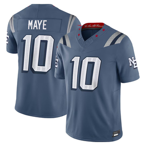 ขายส่งสินค้าทีมนิวอิงแลนด์ แพทริออตส์ # เสื้อฟุตบอลปักลาย 10 MAYE ปรับแต่งได้สำหรับผู้ใหญ่ พร้อมโลโก้ทีม - Product Image 1