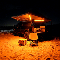 Lampe de camping LED extérieure DC12V 60cm à longueur personnalisable, bande lumineuse en aluminium bicolore, blanc ambre, dimmable, 4x4, IP67, RoHS, CE