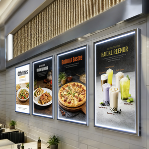 Boîte à lumière A1 A2 A3 A4 murale, simple face, verticale, installation facile, ultra-mince, panneau publicitaire commercial intérieur fin - Product Image 5