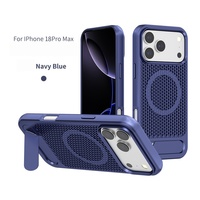 Coque magnétique pour iPhone 18 Pro Max avec dissipation thermique creuse et support invisible, protection intégrale, compatible avec les coques de téléphone iPhone