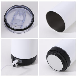 Geïsoleerde thermosbekers van roestvrij staal op maat, rechte 20oz sublimatiebeker voor buitenreizen met Bluetooth-speaker - Product Image 6