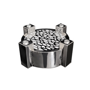 Porta Botellas de Vino de Acero Inoxidable con Iluminación LED en Forma de As de Espadas para Bares, KTV, Discotecas, Exhibidor Moderno con Láser Verde - Product Image 5