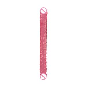 Dildo en TPE ultra-transparent à double tête en <span class=keywords><strong>U</strong></span>, jouet sexuel souple pour adultes, directement de l'usine, masturbation lesbienne, étanche, réaliste - Product Image 5
