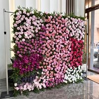 Großhandel Künstliche Blumenwand mit Rosen und Hortensien für Hochzeits-, Festival- und Geburtstagsdekorationen Blumenwand