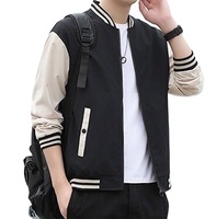 2024 nouvelle mode coréenne hommes Bomber veste coupe ample vert foncé sport veste fermeture à glissière printemps Sports de plein air tenue décontracté