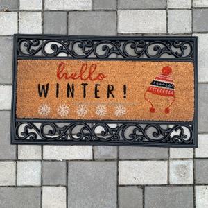 Change Switch Interchangeable Coconut Coir Door Mats <b>Doormat</b> <b>Rubber</b> Base - Product Image 2