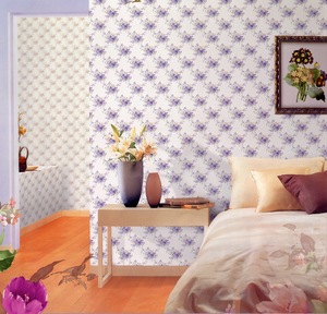 Đầy Màu Sắc Hoa Hồng Cổ Điển Hoa Thiết Kế Nước Vinyl Hình Nền Giấy Dập Nổi Phòng Ngủ Giấy Chống Thấm Nước Chống Ẩm Thiết Kế Đồ Họa - Product Image 1