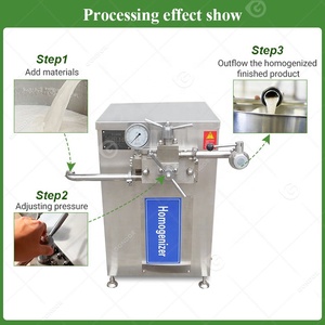Homogeneizador De Leche Láctea De Frutas Miel 30l 100l Pistón Máquina De Pequeña Escala Homogeneizador De Alta Presion - Product Image 3