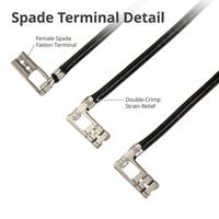 Cable Terminal Hembra SHAN WEI OEM 250 187 con Aislamiento de PVC, Conductor de Cobre Estañado Libre de Oxígeno, 300V de Voltaje Nominal