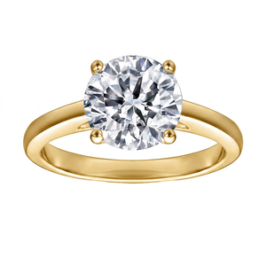 Round Cut Zircon <b>Solitaire</b> <b>Ring</b> 925 Sterling <b>Silver</b> Engagement <b>Ring</b> Classic Prong Set Bridal Jewelry for Women Wholesale - Product Image 2